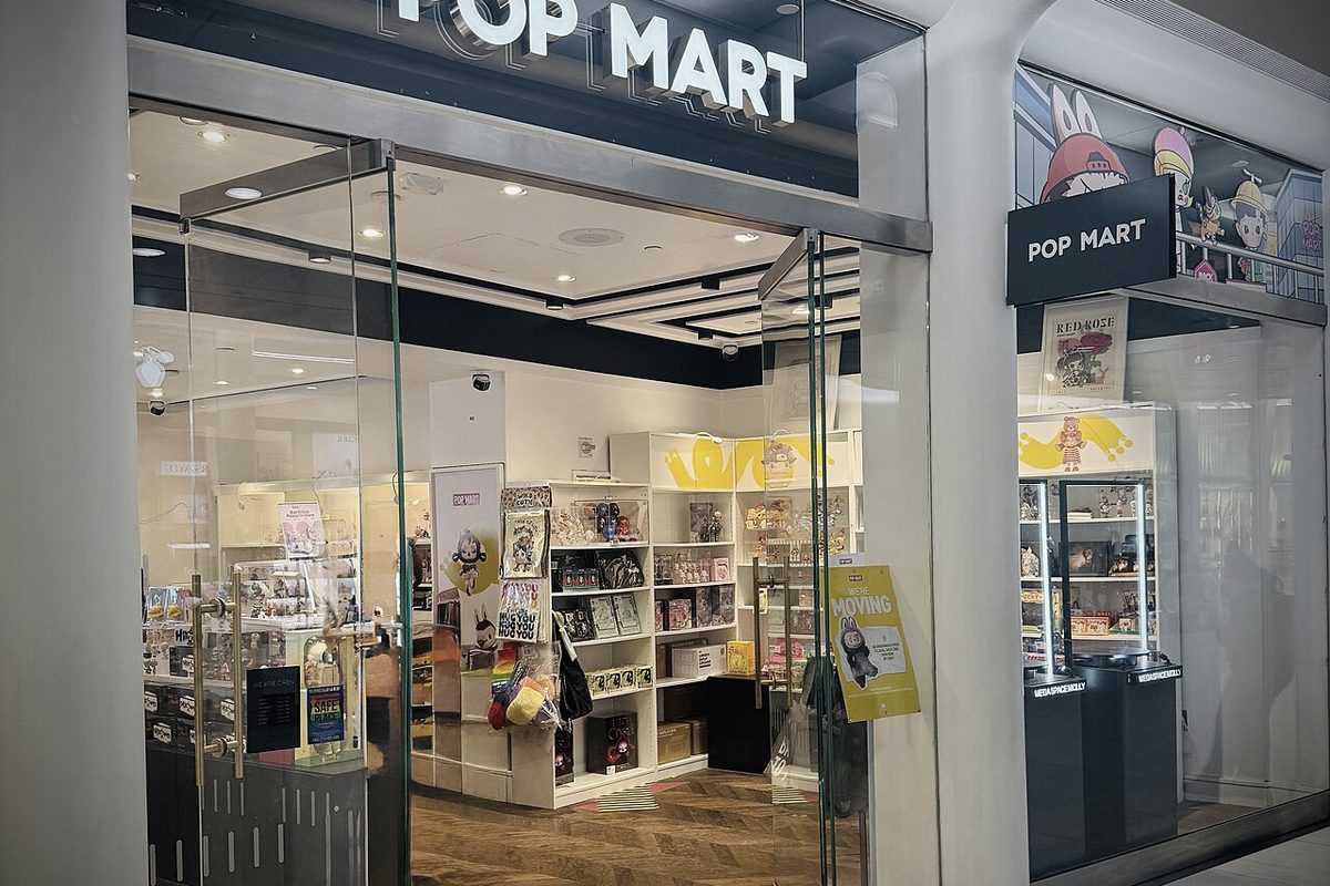 A Pop Mart store front, New York